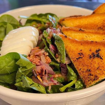 Warm Spinach Salad.
