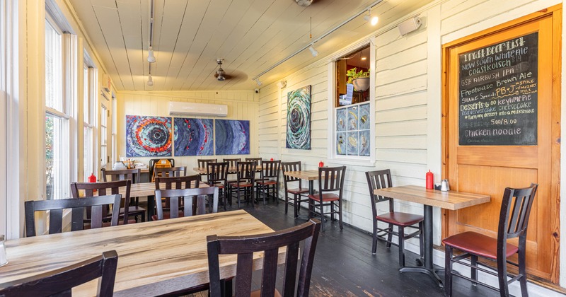 Interior, dining area