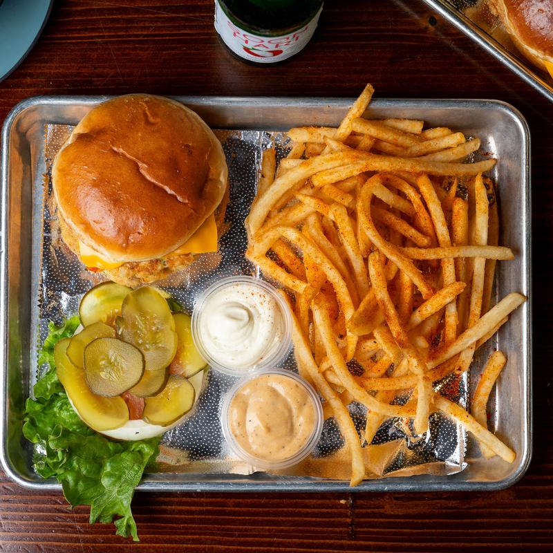 Double Patty Crab Cake Burger photo