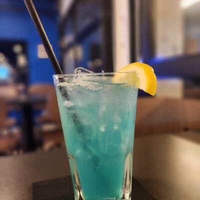 Italian Winter Blues Fall Cocktail.