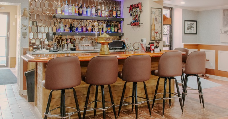 Interior, bar, stools