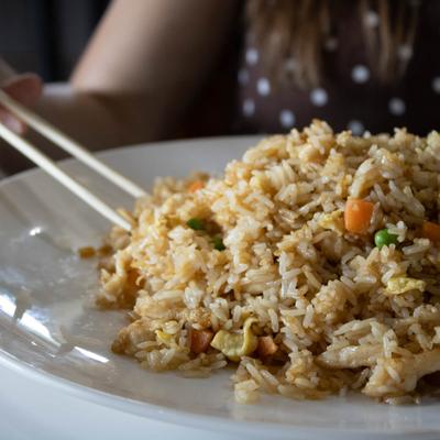 Chicken fried rice.
