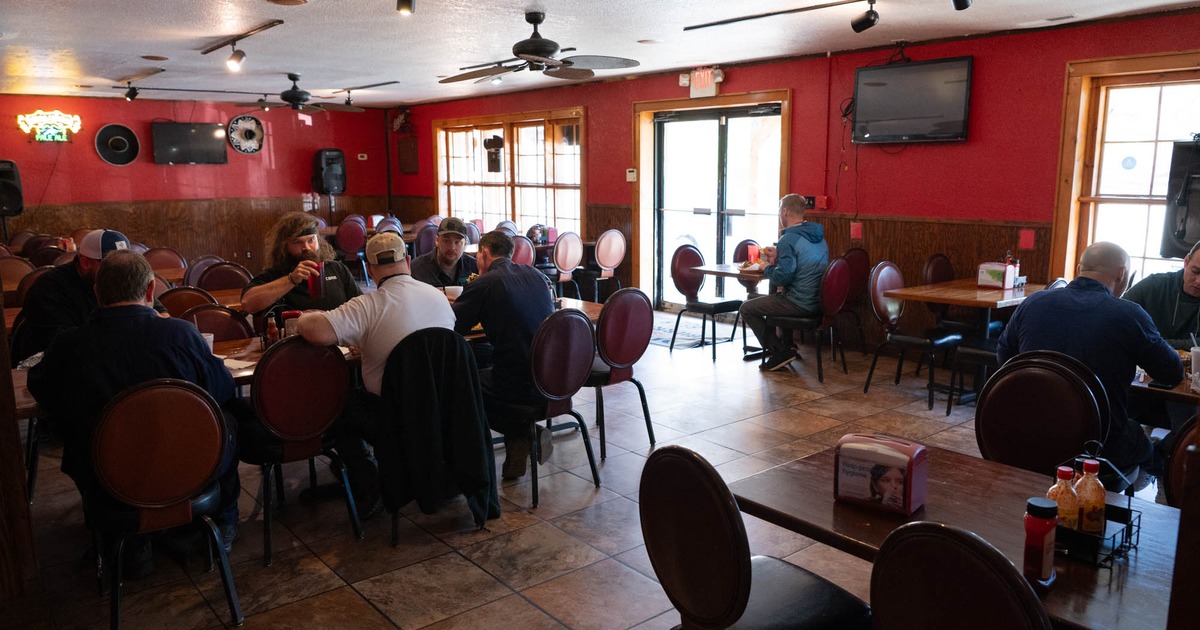 Dining area, customers having a meal