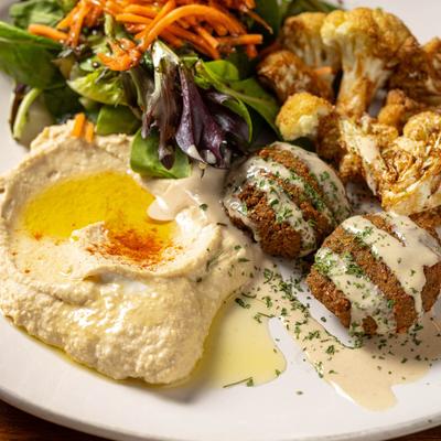 Mediterranean sampler plate.