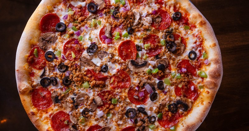 Supreme Pizza, top view