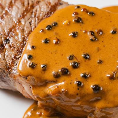 Close up of prime New York strip