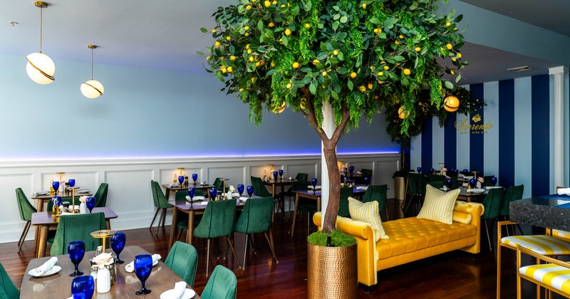 The restaurant's interior