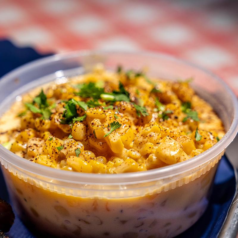 menu item 5 of 7, Cheesy Corn