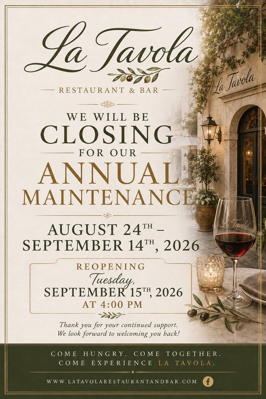 August 24 - September 14, 2026 event photo