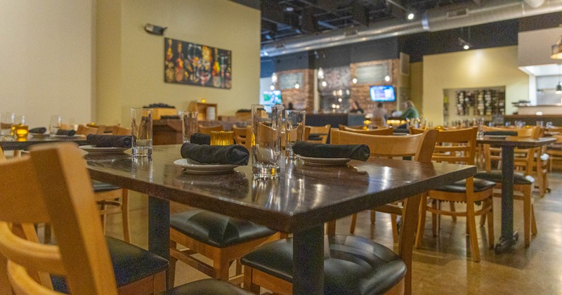 Tables ready for guests