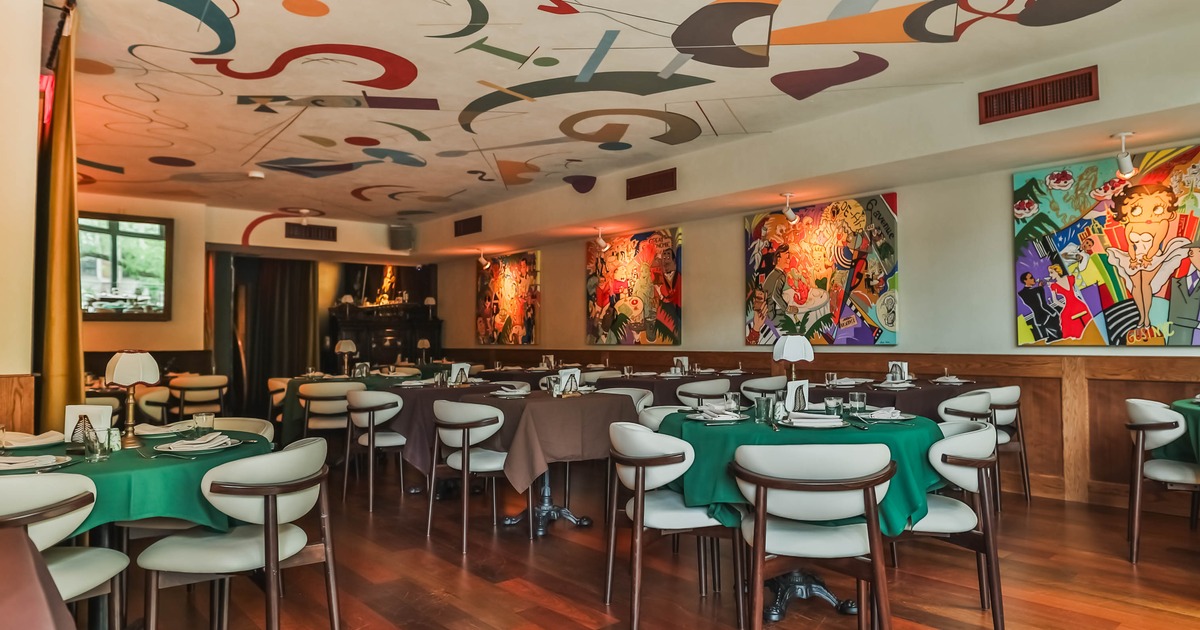 Interior, dining area