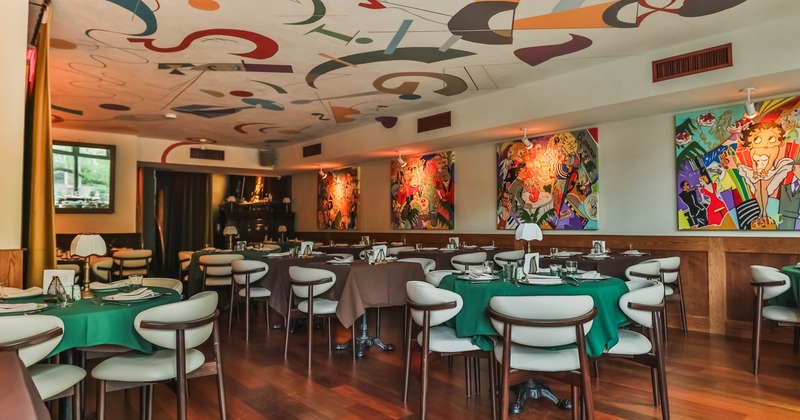 Interior, dining area