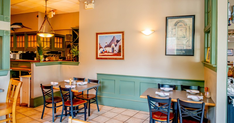 Tables by the wall