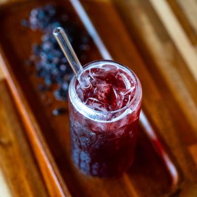 Iced hibiscus drink.