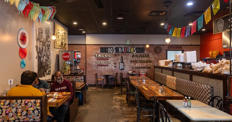 Interior space, dining area