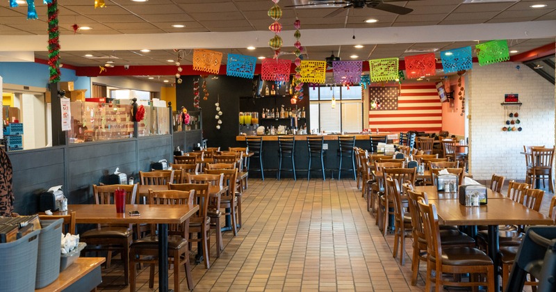 Interior, dining area