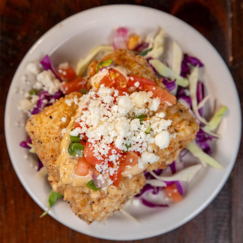Fried Street corn on the cob photo
