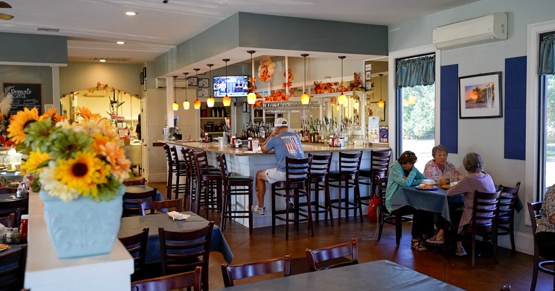 Seating and bar areas