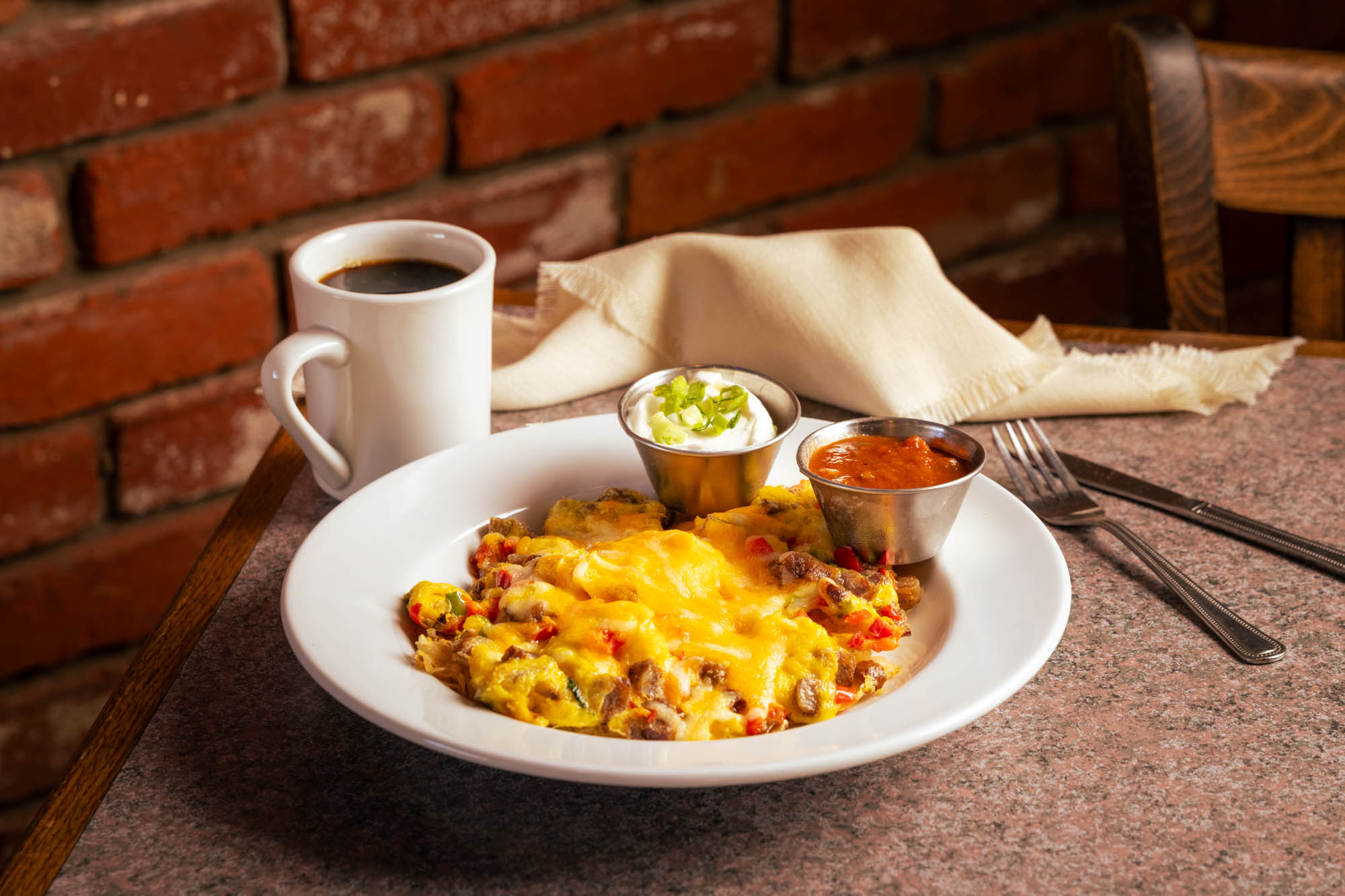 get a delicious breakfast bowl at Route 66 Classic Grill
