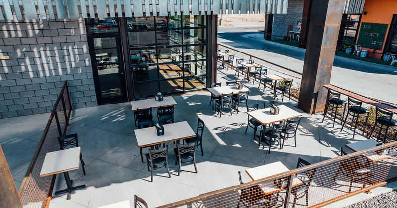 Exterior, seating area