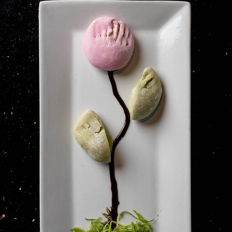 Delicious Strawberry and green tea Mochi photo