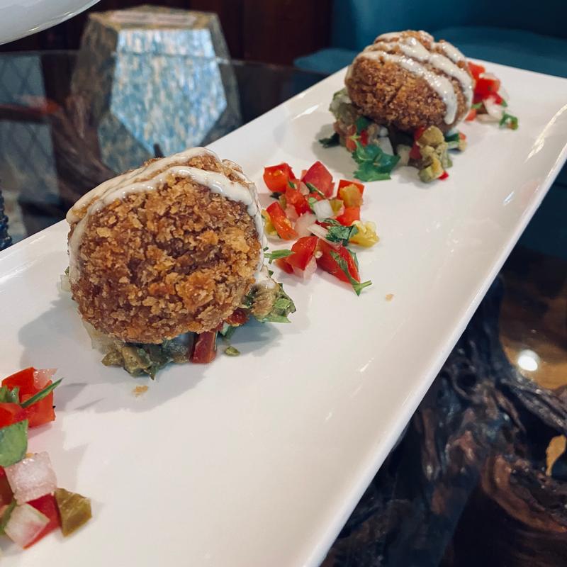 Guacamole & Refried Bean Fritters photo