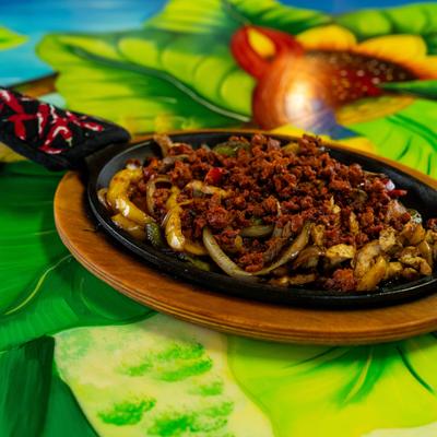 Chicken and Mexican sausage Fajita.