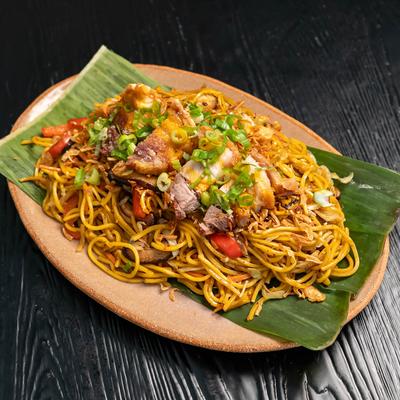 Filipino stir-fried noodle dish.