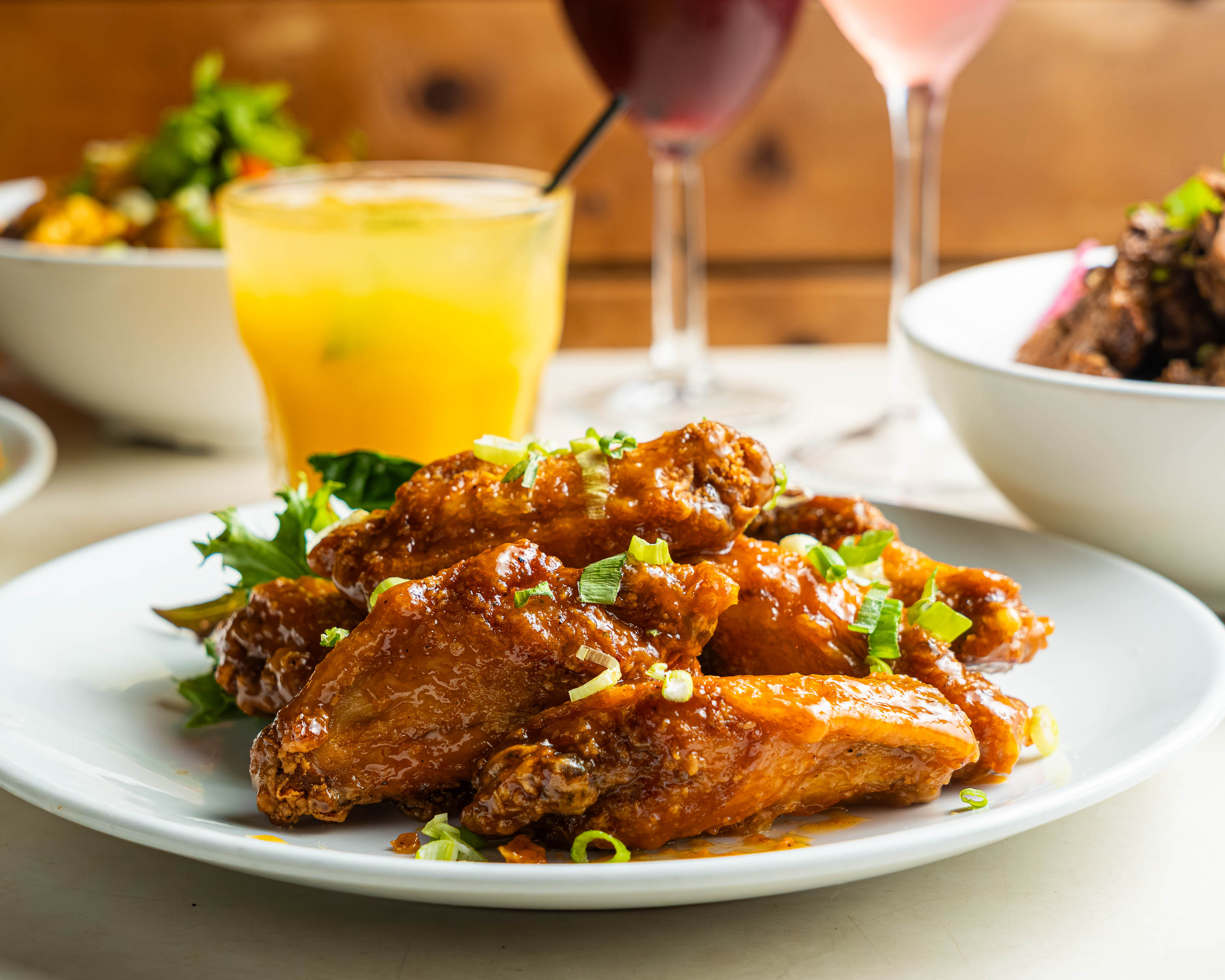 Honey mustard glaze chicken wings