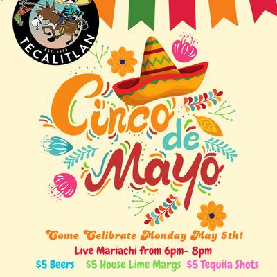 Cinco de Mayo festive event flyer.