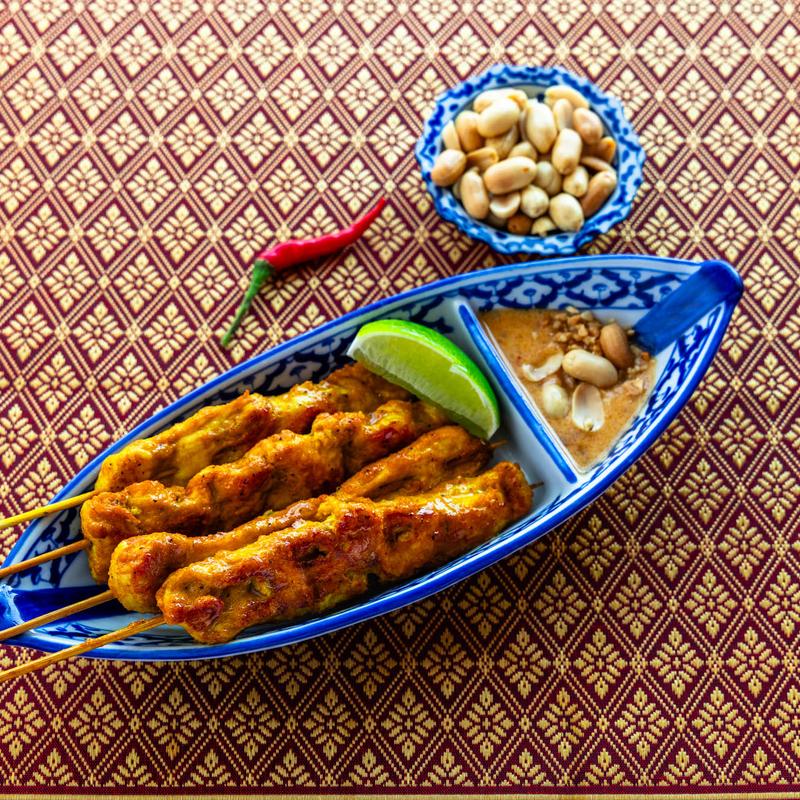 menu item 8 of 24, 1. Chicken Satay