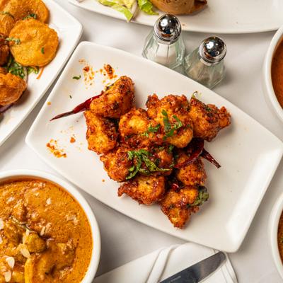 Crispy marinated cauliflower.