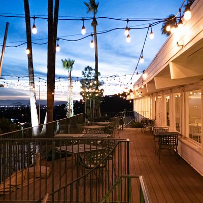 Exterior, patio, seating area.
