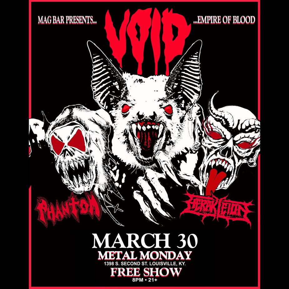 Mag Bar Metal Monday presents - Void, Phantom and Herakleion at Mag Bar! event photo