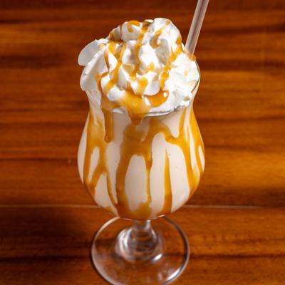 Salted caramel milkshake.