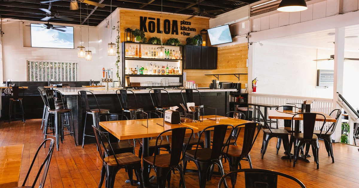 Cozy interior dining area and bar