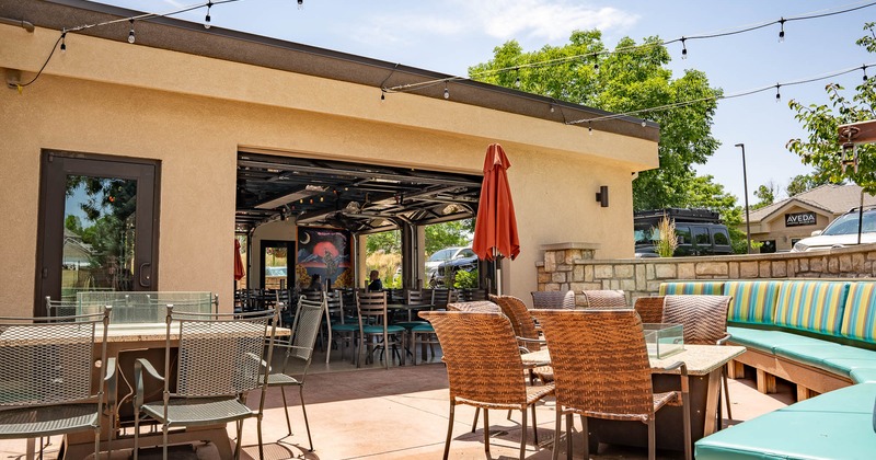 Exterior, tables and chairs on patio