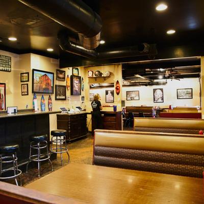 Interior, dining area.