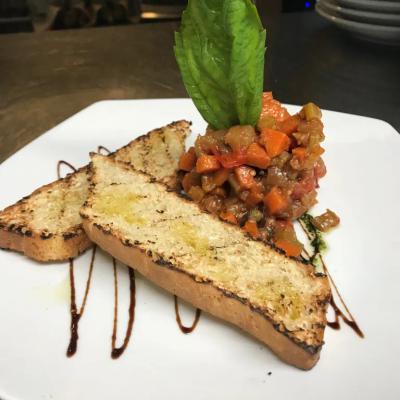 Bruschetta appetizzers.