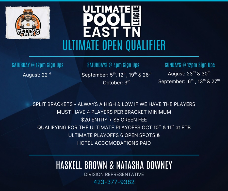 Ultimate Open Qualifier at PETTY'S PUB event photo