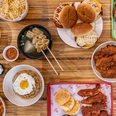 Variety of dishes from the Gangnam Spice menu.