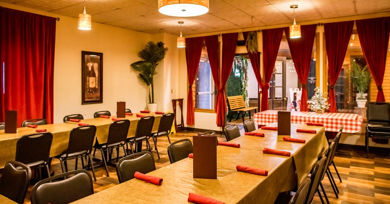 Cozy interior dining area perfect for any special occasion