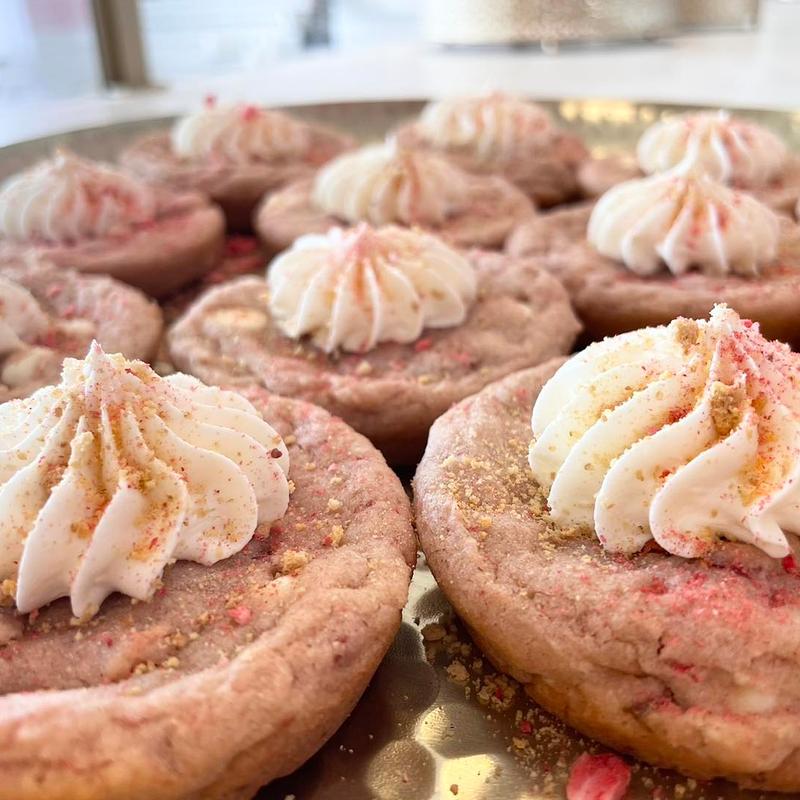 Deep dish cookies photo