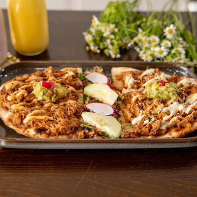 Pork Shoulder tostada.