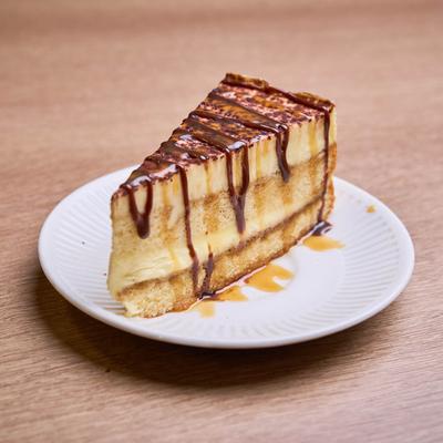 Tiramisu slice.