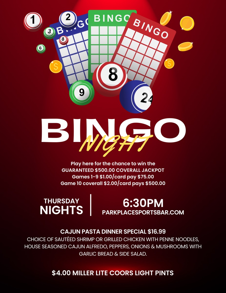 THURSDAY NIGHT BINGO event photo