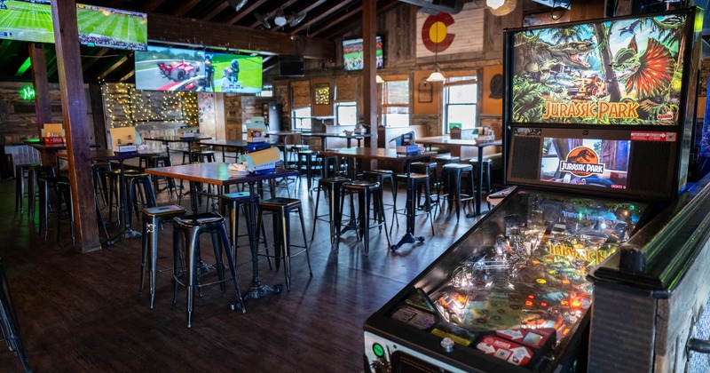Interior, wide view, dining area