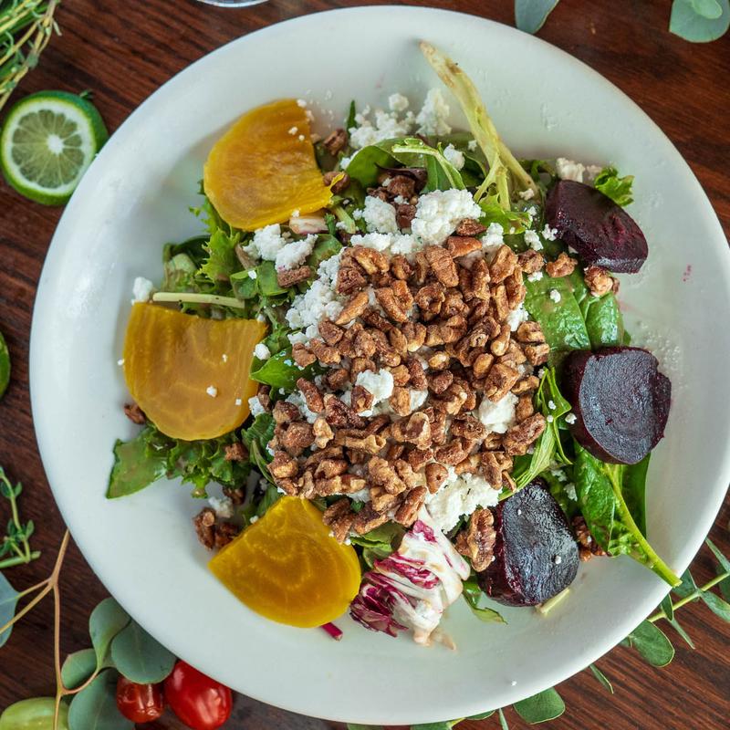 Grilled Peach and Panzanella photo