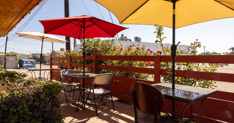 Outdoor seating area