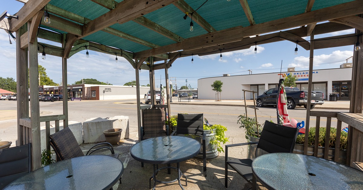 Outdoor seating area